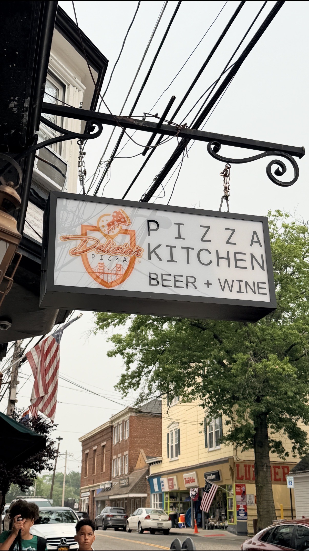 Storefront of Delizia's Pizza in Highland Falls, New York